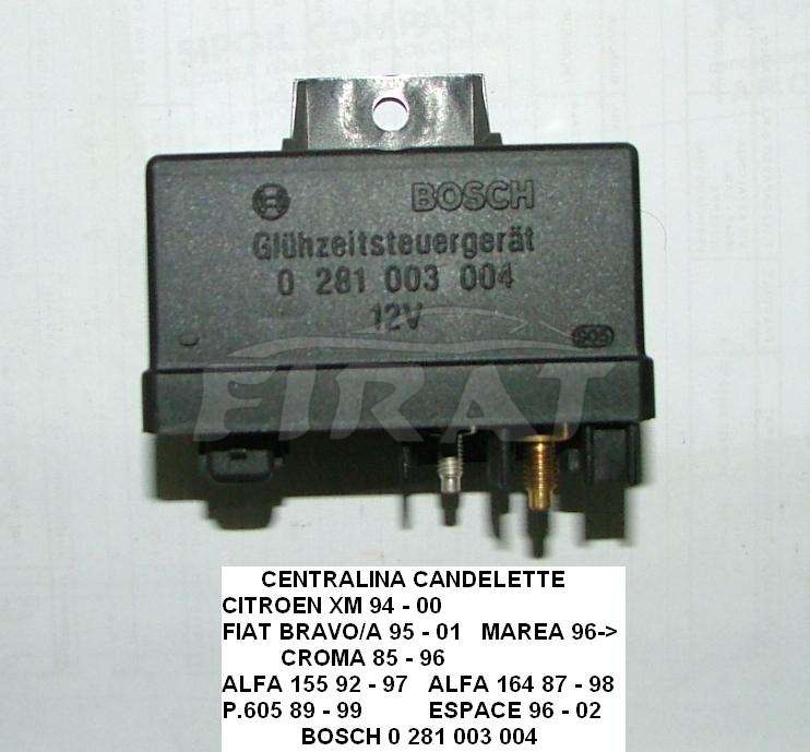 CENTRALINA CANDELETTE FIAT BRAVO-BRAVA-MAREA-155-164-XM-P.605